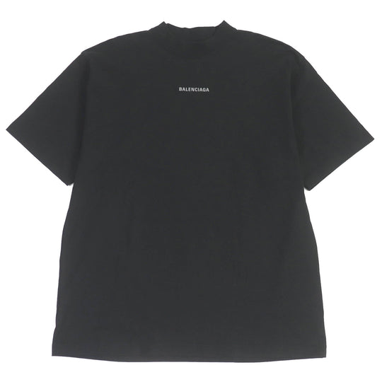 BALENCIAGA Short sleeve T-shirt 764235 cotton black mens S Used Authentic