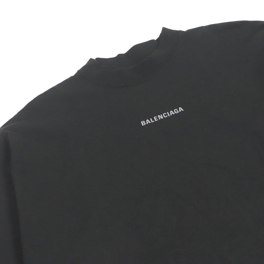 BALENCIAGA Short sleeve T-shirt 764235 cotton black mens S Used Authentic
