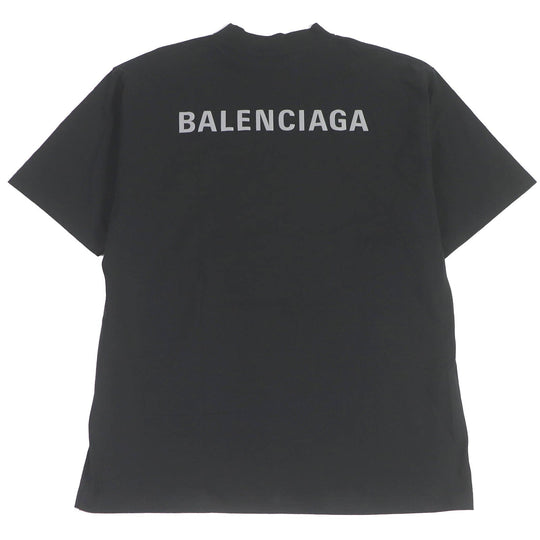 BALENCIAGA Short sleeve T-shirt 764235 cotton black mens S Used Authentic