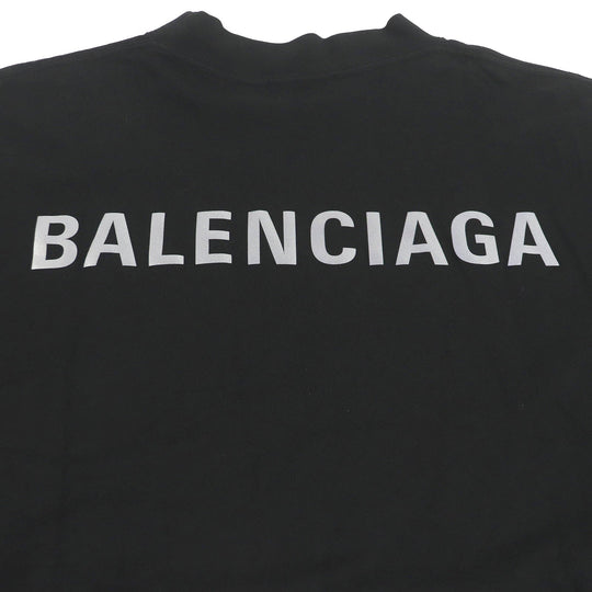 BALENCIAGA Short sleeve T-shirt 764235 cotton black mens S Used Authentic