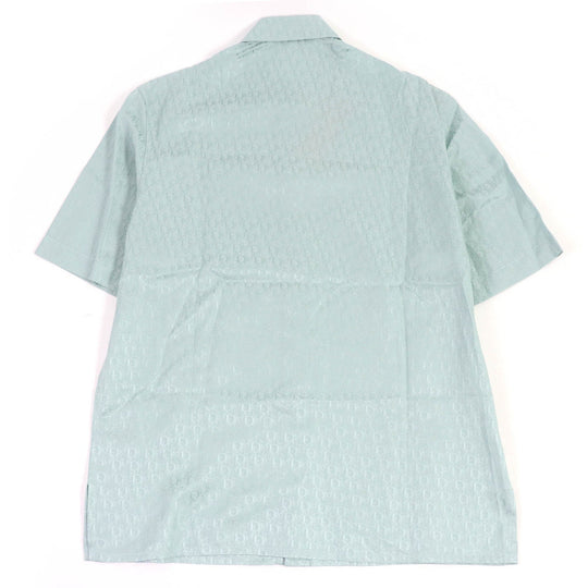 Dior HOMME Short sleeve shirt 193C545H5231 Main: 52% silk, Main: 48% cotton Light blue ERL mens 39 Used Authentic