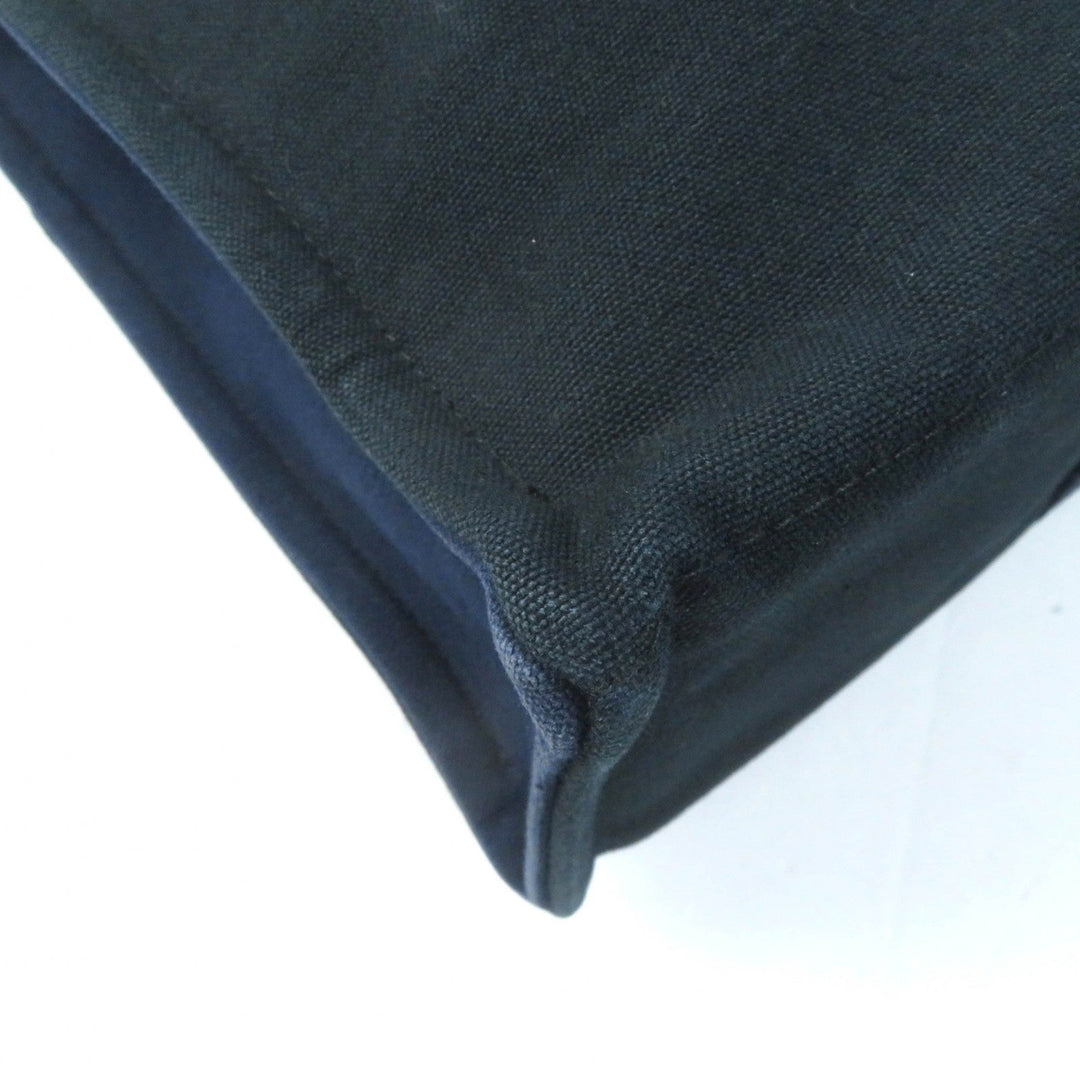 HERMES Tote Bag Main: Cotton Navy Fool Toe MM Women Used Authentic