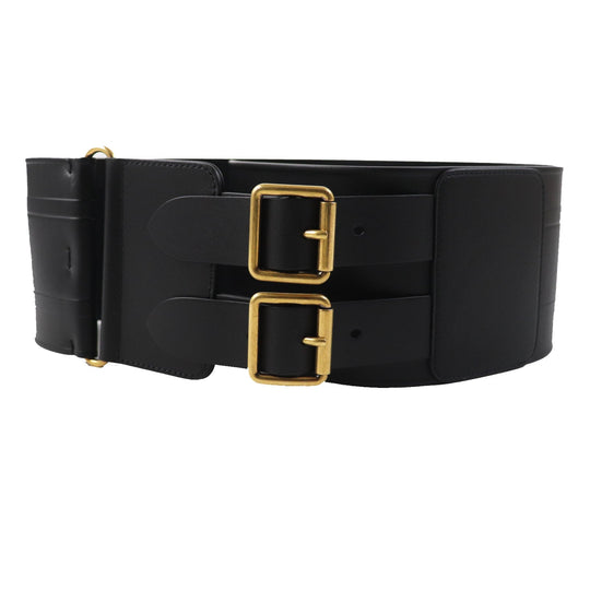 Christian Dior belt B0098CMIV Main: Leather black D-WAIST Maxi Women Used Authentic