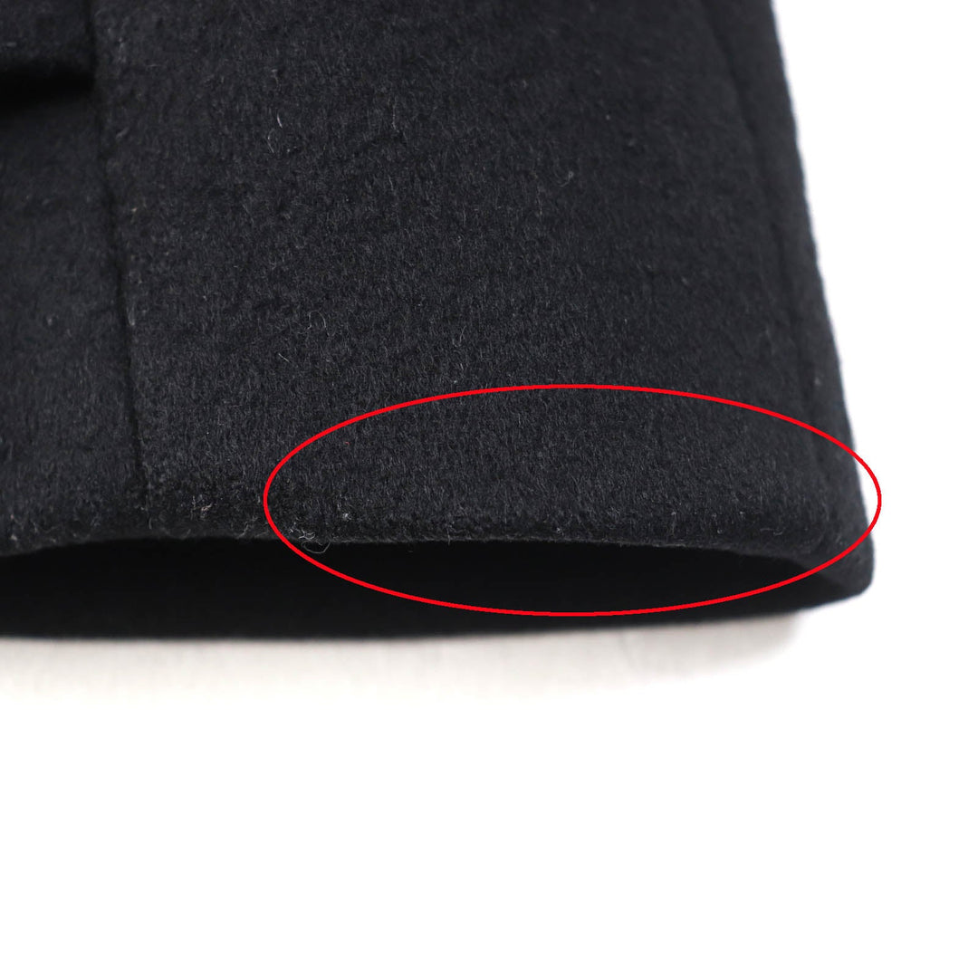 GUCCI coat 325072 Outer: 100% wool, Lining: 100% rayon black Women 38 Used Authentic
