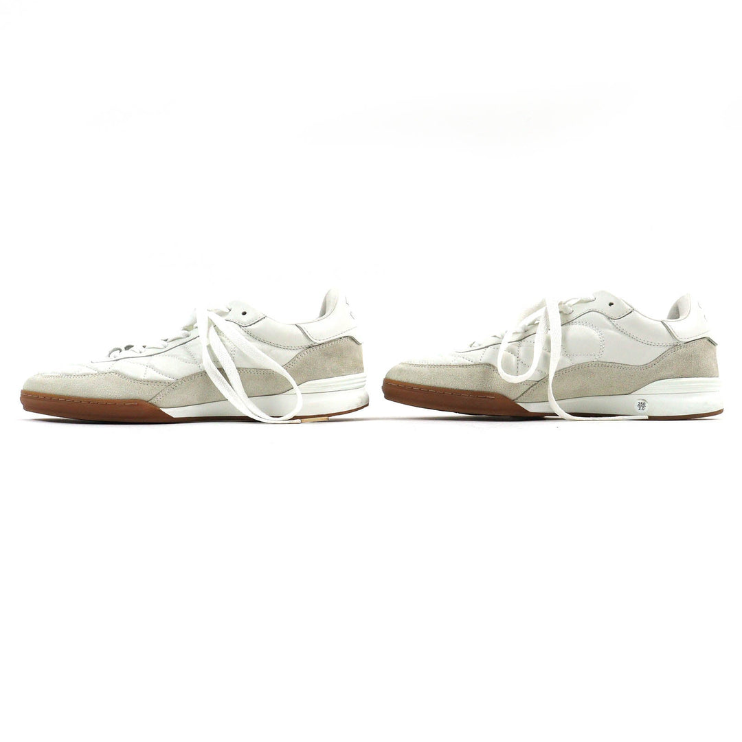 CHANEL sneakers G45335 Main: Leather, Part: Suede leather White gray mens 40 Used Authentic