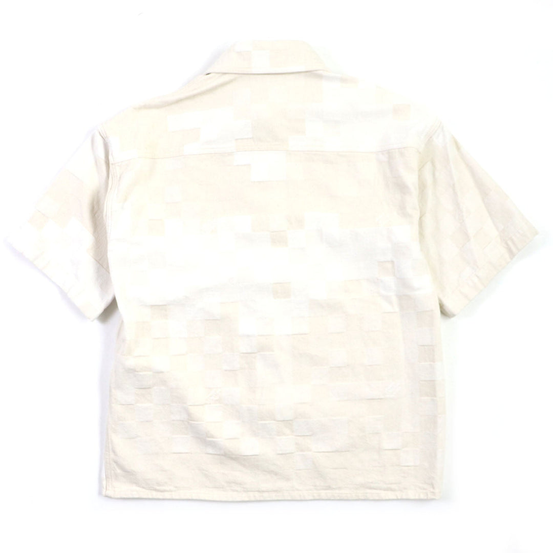 LOUIS VUITTON Denim Jacket 1AFQZO Main: 100% cotton light beige Damier mens S Used Authentic