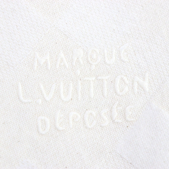 LOUIS VUITTON Denim Jacket 1AFQZO Main: 100% cotton light beige Damier mens S Used Authentic