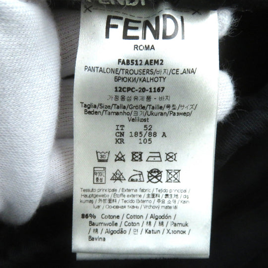 FENDI Pants FAB512 Outer: 86% cotton, Outer: 14% polyester, Lining: 100% cotton black mens 52 Used Authentic