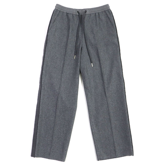 MONCLER Pants Main: 100% wool, Part: 100% nylon gray PANTALONE mens 42 Used Authentic