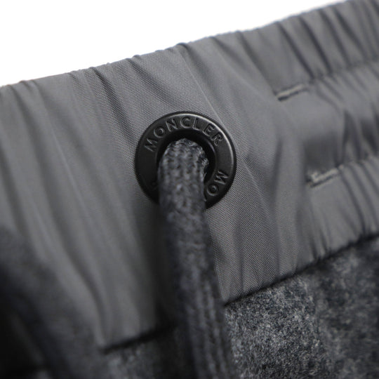 MONCLER Pants Main: 100% wool, Part: 100% nylon gray PANTALONE mens 42 Used Authentic