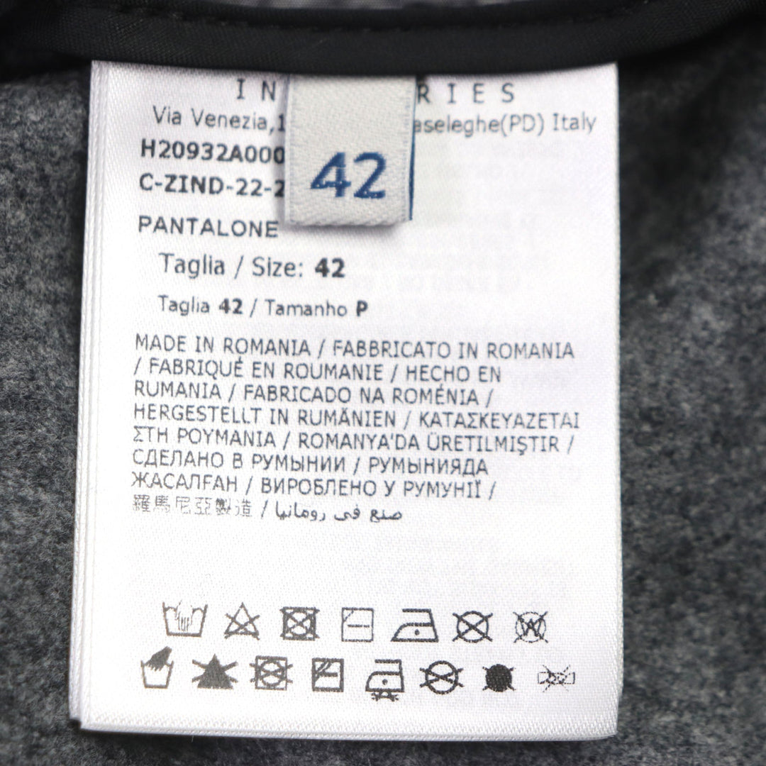 MONCLER Pants Main: 100% wool, Part: 100% nylon gray PANTALONE mens 42 Used Authentic