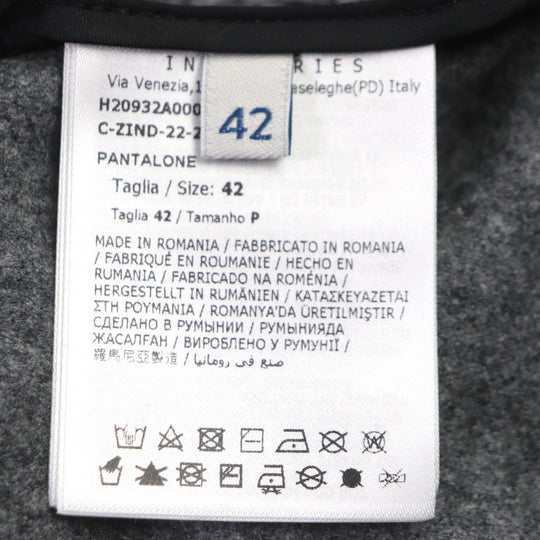 MONCLER Pants Main: 100% wool, Part: 100% nylon gray PANTALONE mens 42 Used Authentic