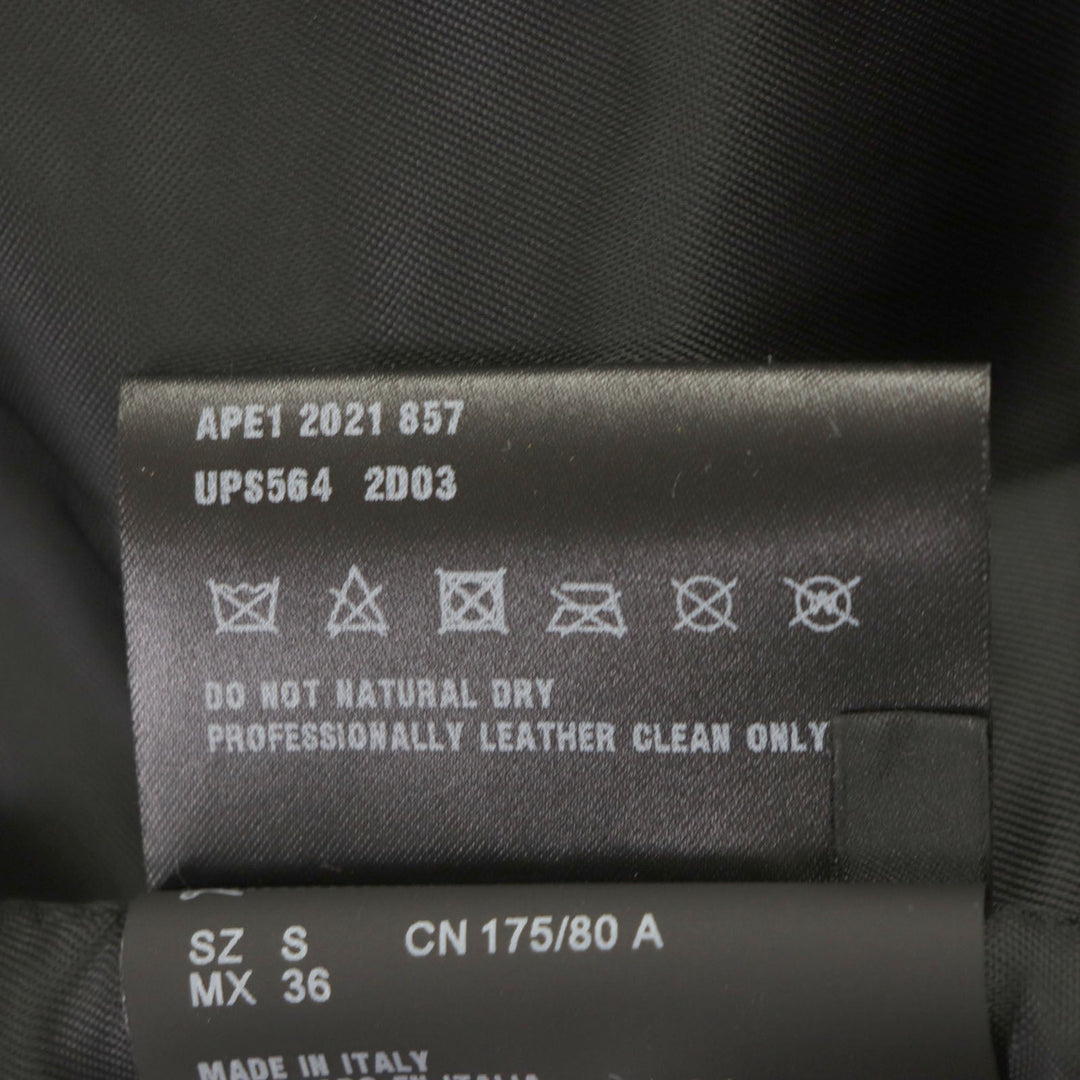 PRADA Leather coat UPS564 Outer: Lamb leather, Lining: 100% rayon yellow mens S Used Authentic