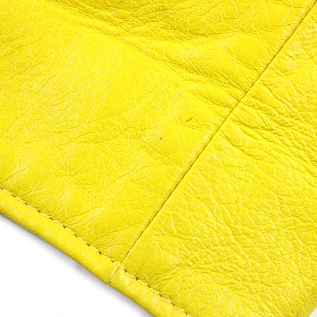 PRADA Leather coat UPS564 Outer: Lamb leather, Lining: 100% rayon yellow mens S Used Authentic