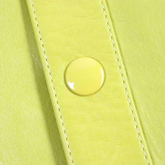 PRADA Leather coat UPS564 Outer: Lamb leather, Lining: 100% rayon yellow mens S Used Authentic