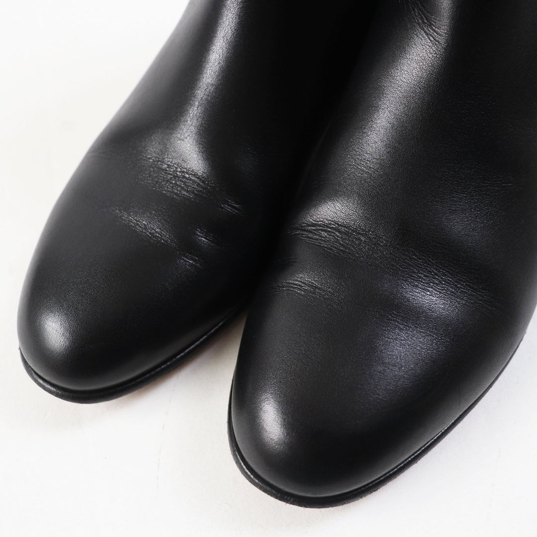 HERMES short boots Main: Leather black Neo Women 35 Used Authentic