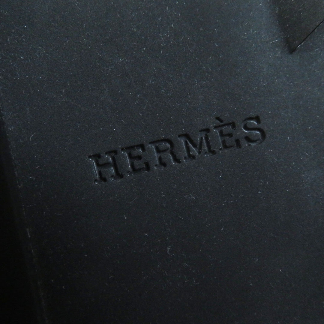 HERMES Leather shoes Main: Leather, Part: Rubber Ivory black Hoxton H Cadenas Women 35 1/2 Used Authentic
