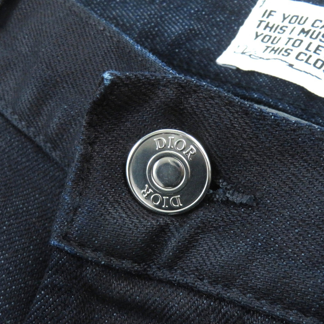 Dior HOMME Denim pants 193DS10E299X Outer material: 88% cotton, Outer material: 11% polyester, Outer material: 11% polyurethane, Part: 75% rayon, Part: 25% polyester Indigo Slimfit Jeans mens 32 Used Authentic