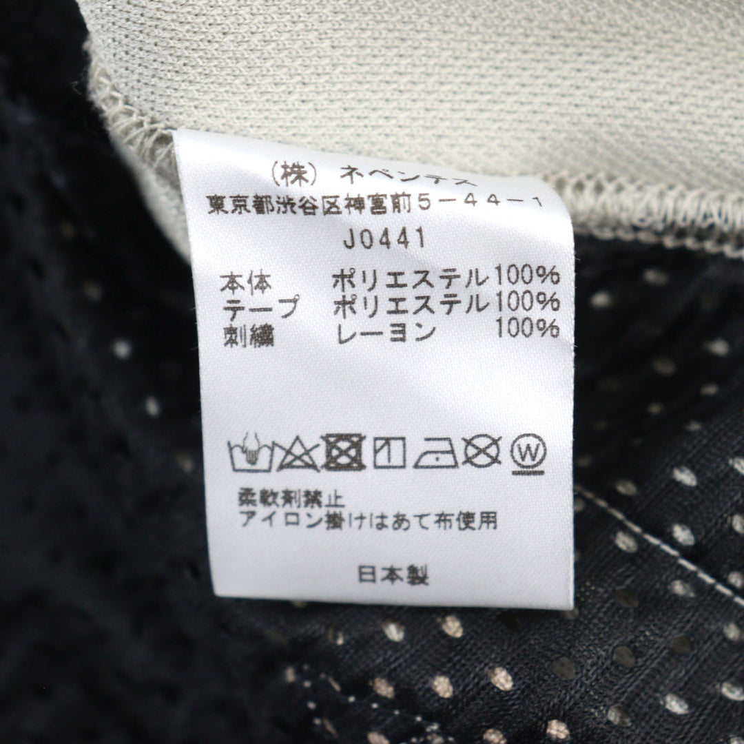 Needles Pants J0441 Main: 100% polyester, Part: 100% rayon Beige blue mens M Used Authentic
