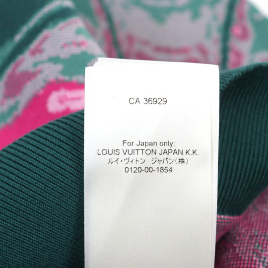 LOUIS VUITTON Hoodie HPN33W Main: 100% cotton Green type Pink all-over pattern mens M Used Authentic