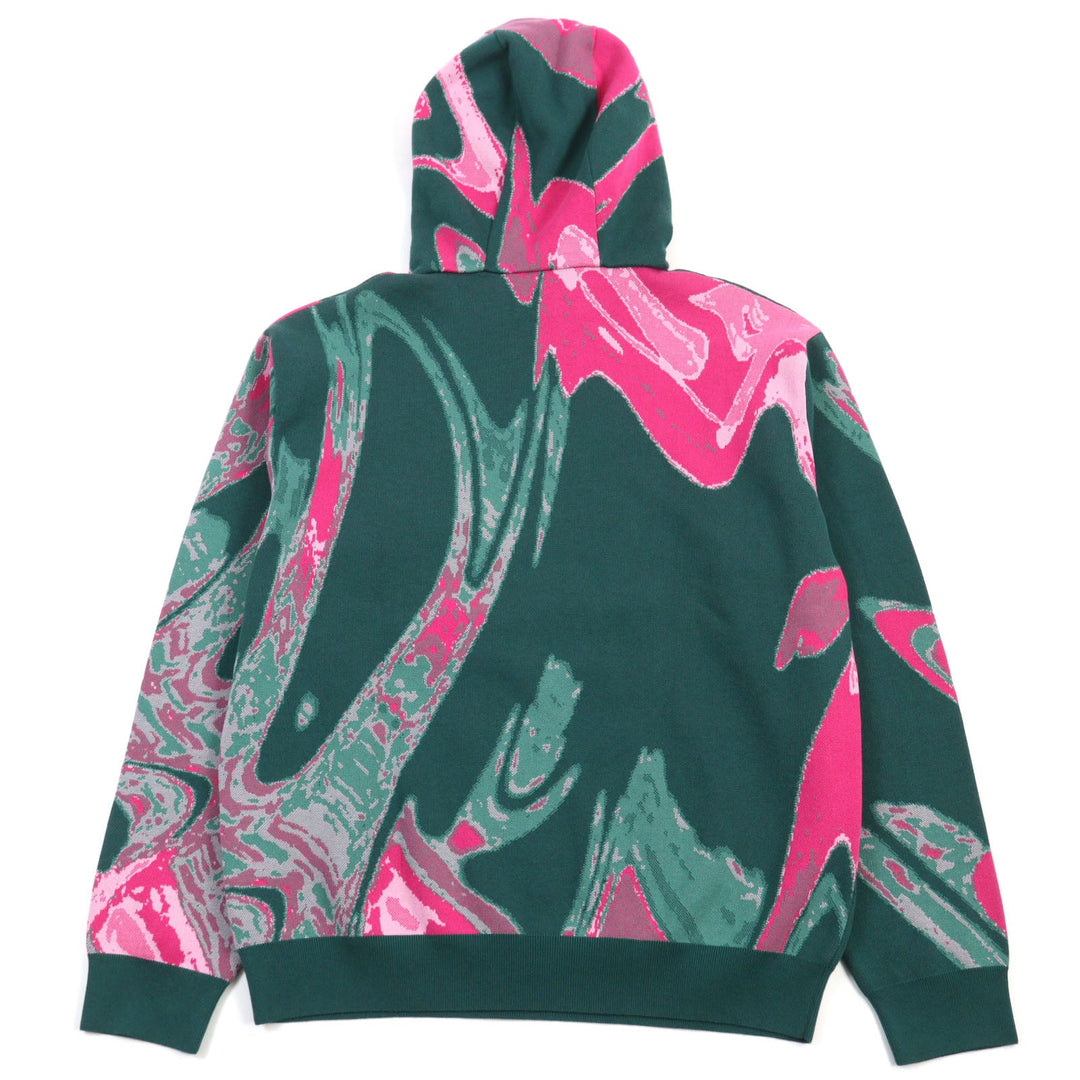 LOUIS VUITTON Hoodie HPN33W Main: 100% cotton Green type Pink all-over pattern mens M Used Authentic
