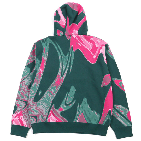 LOUIS VUITTON Hoodie HPN33W Main: 100% cotton Green type Pink all-over pattern mens M Used Authentic