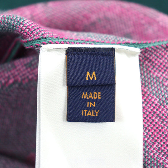 LOUIS VUITTON Hoodie HPN33W Main: 100% cotton Green type Pink all-over pattern mens M Used Authentic