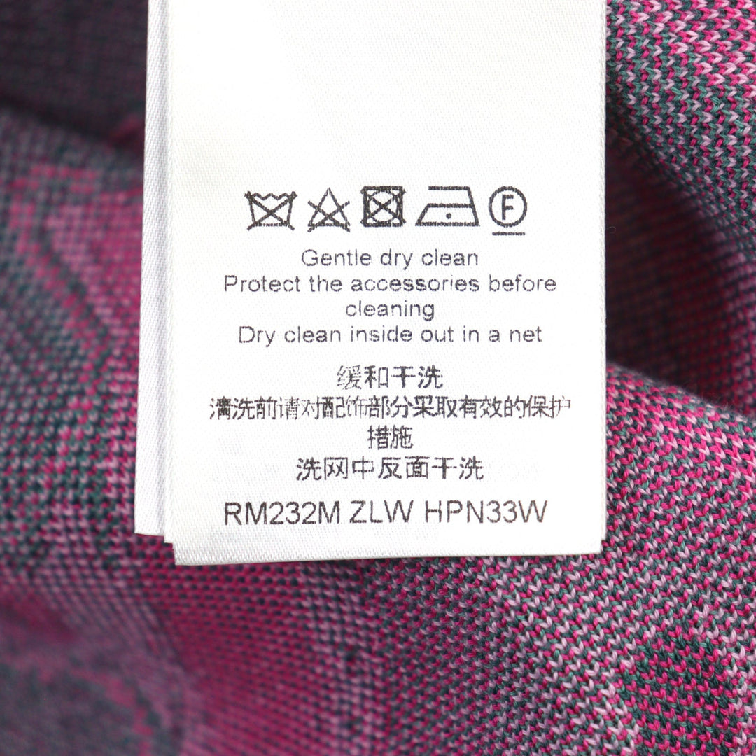 LOUIS VUITTON Hoodie HPN33W Main: 100% cotton Green type Pink all-over pattern mens M Used Authentic