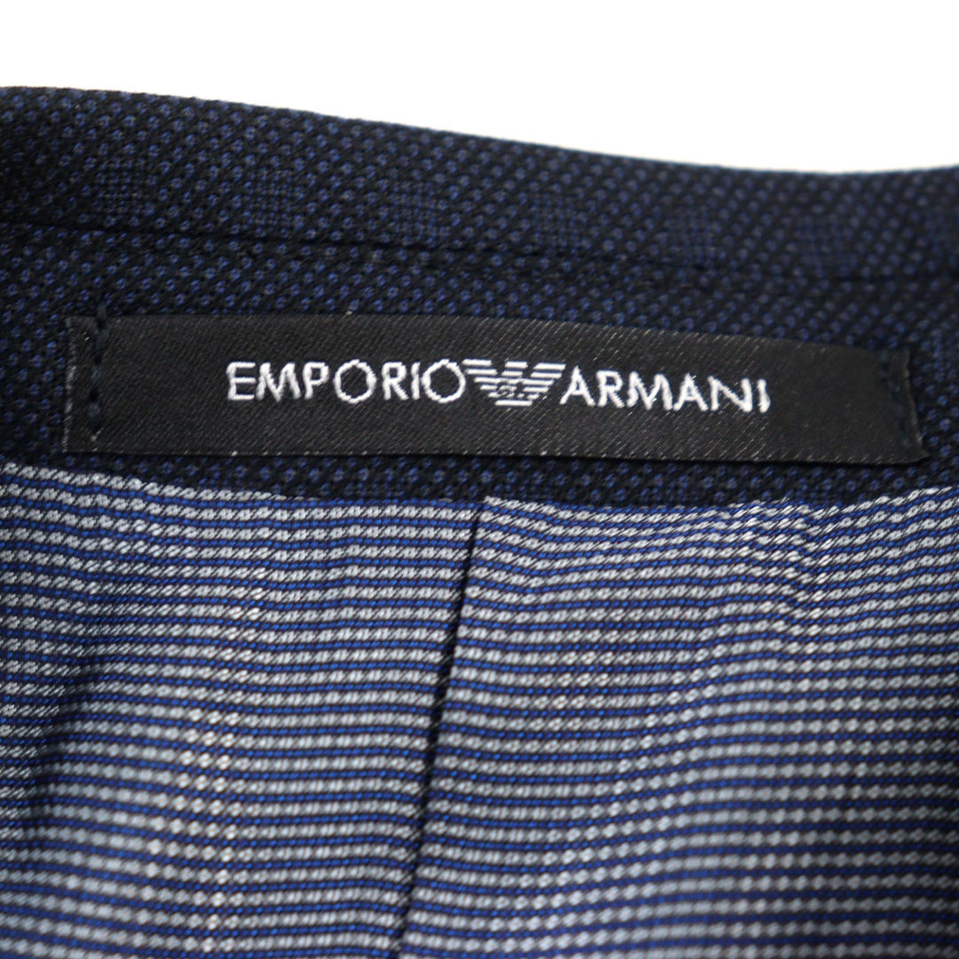 EMPORIO ARMANI suit Outer: 100% virgin wool, Lining: 56% viscose, Lining: 44% acetate, Part: 100% viscose Navy M LINE mens 50 Used Authentic