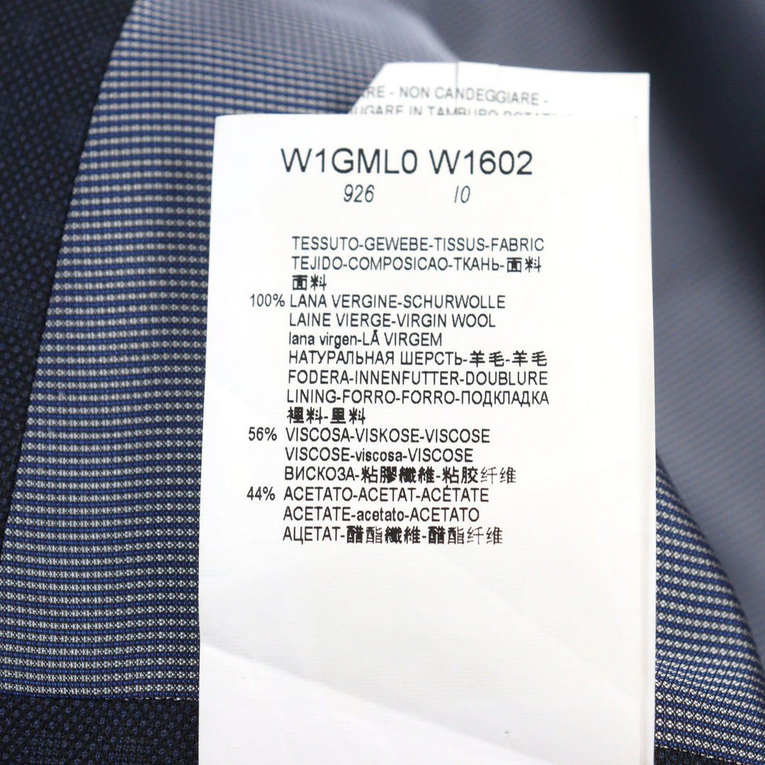 EMPORIO ARMANI suit Outer: 100% virgin wool, Lining: 56% viscose, Lining: 44% acetate, Part: 100% viscose Navy M LINE mens 50 Used Authentic