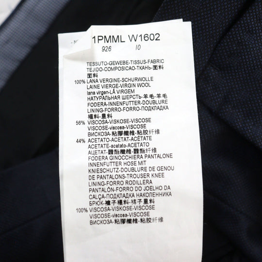 EMPORIO ARMANI suit Outer: 100% virgin wool, Lining: 56% viscose, Lining: 44% acetate, Part: 100% viscose Navy M LINE mens 50 Used Authentic