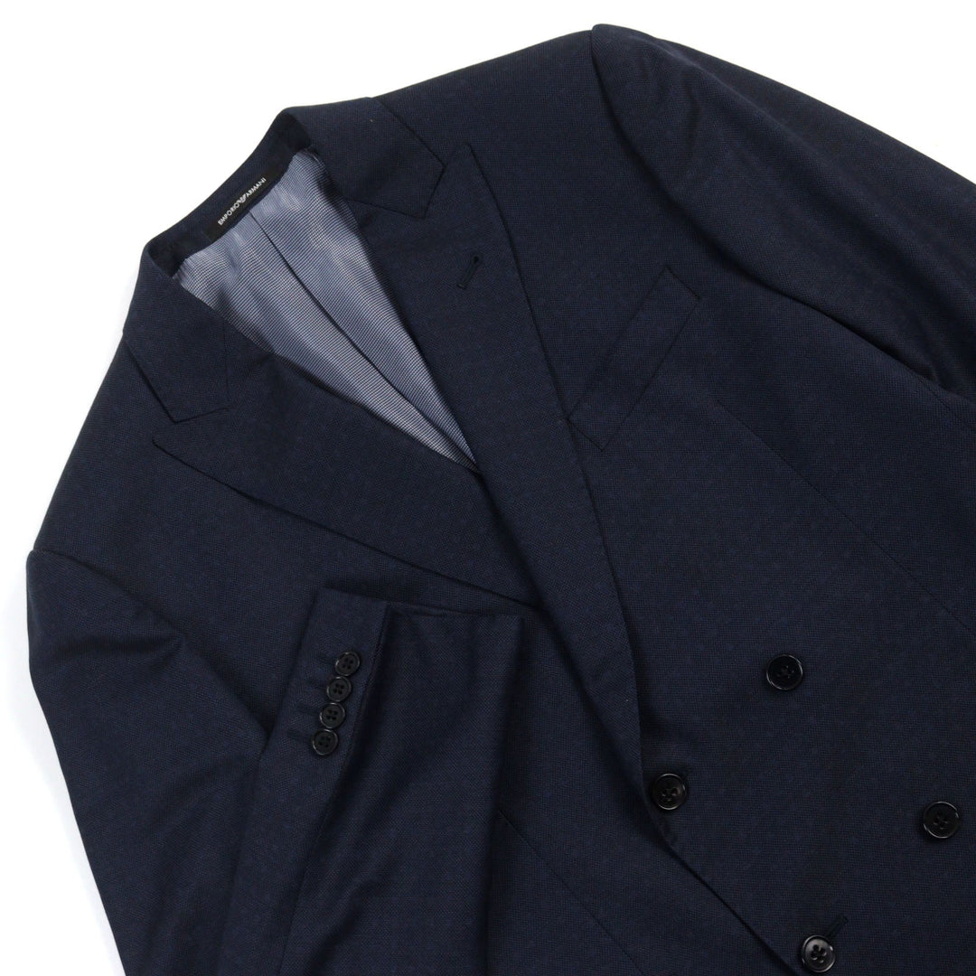 EMPORIO ARMANI suit Outer: 100% virgin wool, Lining: 56% viscose, Lining: 44% acetate, Part: 100% viscose Navy M LINE mens 50 Used Authentic