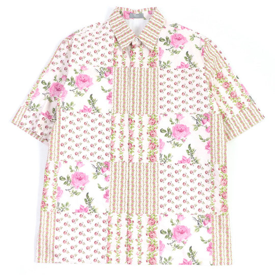 Dior HOMME Short sleeve shirt 293C517A5679 Main: 100% cotton pink mens 38 Used Authentic