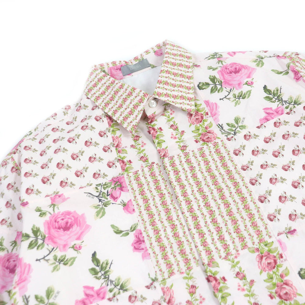 Dior HOMME Short sleeve shirt 293C517A5679 Main: 100% cotton pink mens 38 Used Authentic