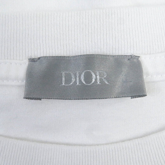 Dior HOMME Short sleeve T-shirt 243J634A0677 Main: 100% cotton, Part: 100% polyester white mens M Used Authentic