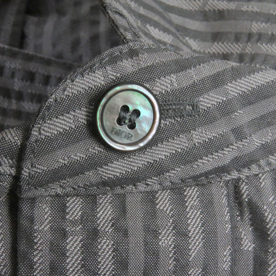 Dior HOMME Short sleeve shirt 193C545G5566 Main: 100% silk gray mens 39 Used Authentic