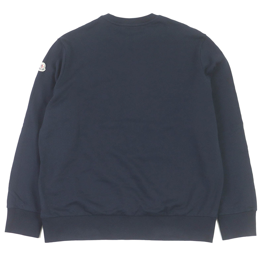 MONCLER sweat Main: 100% cotton, some parts: 50% acrylic, some parts: 50% wool Navy SWEAT SHIRT mens XXL Used Authentic