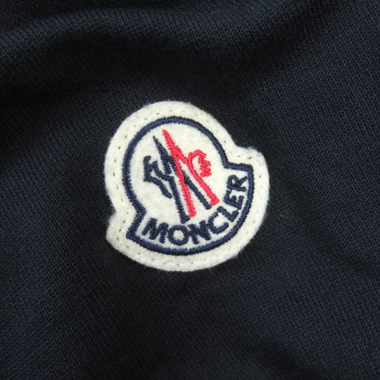 MONCLER sweat Main: 100% cotton, some parts: 50% acrylic, some parts: 50% wool Navy SWEAT SHIRT mens XXL Used Authentic