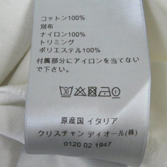 Dior HOMME Short sleeve T-shirt 213J669A0554 Main: 100% cotton, part: 100% nylon, part: 100% polyester white mens M Used Authentic
