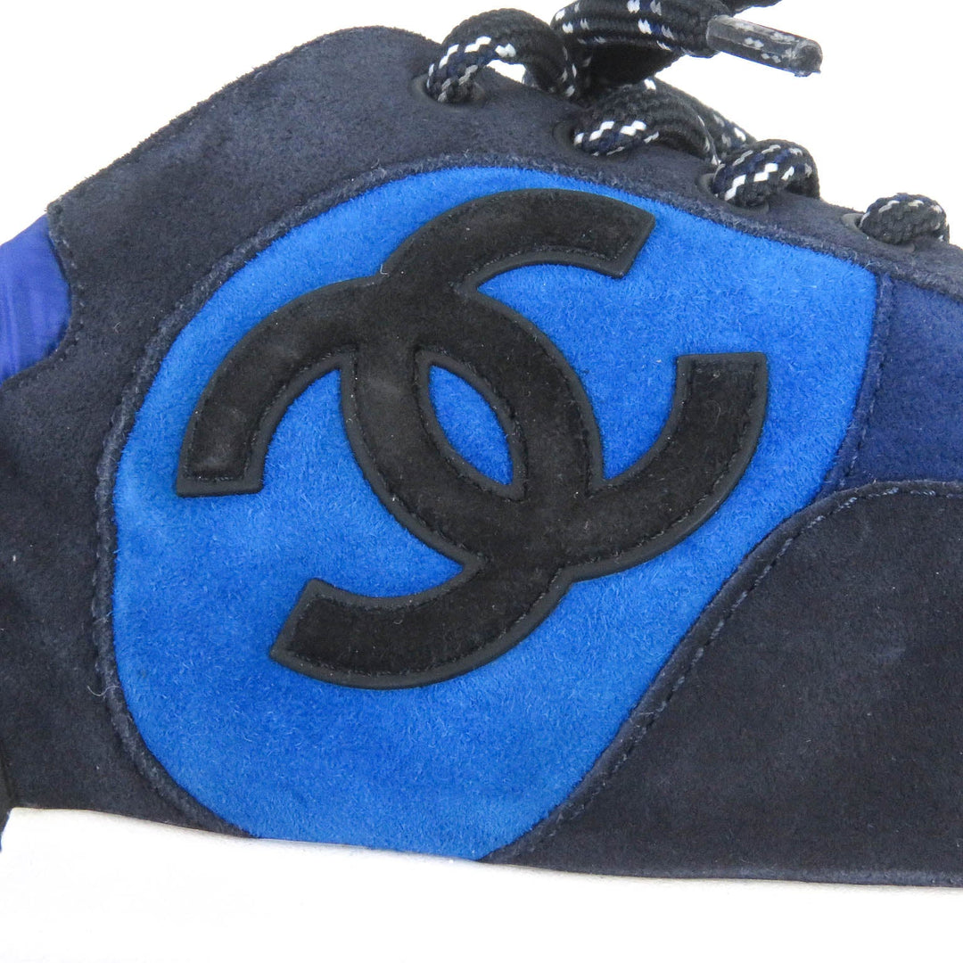 CHANEL Low cut sneakers G38484 Part: suede leather blue mens 41 Used Authentic
