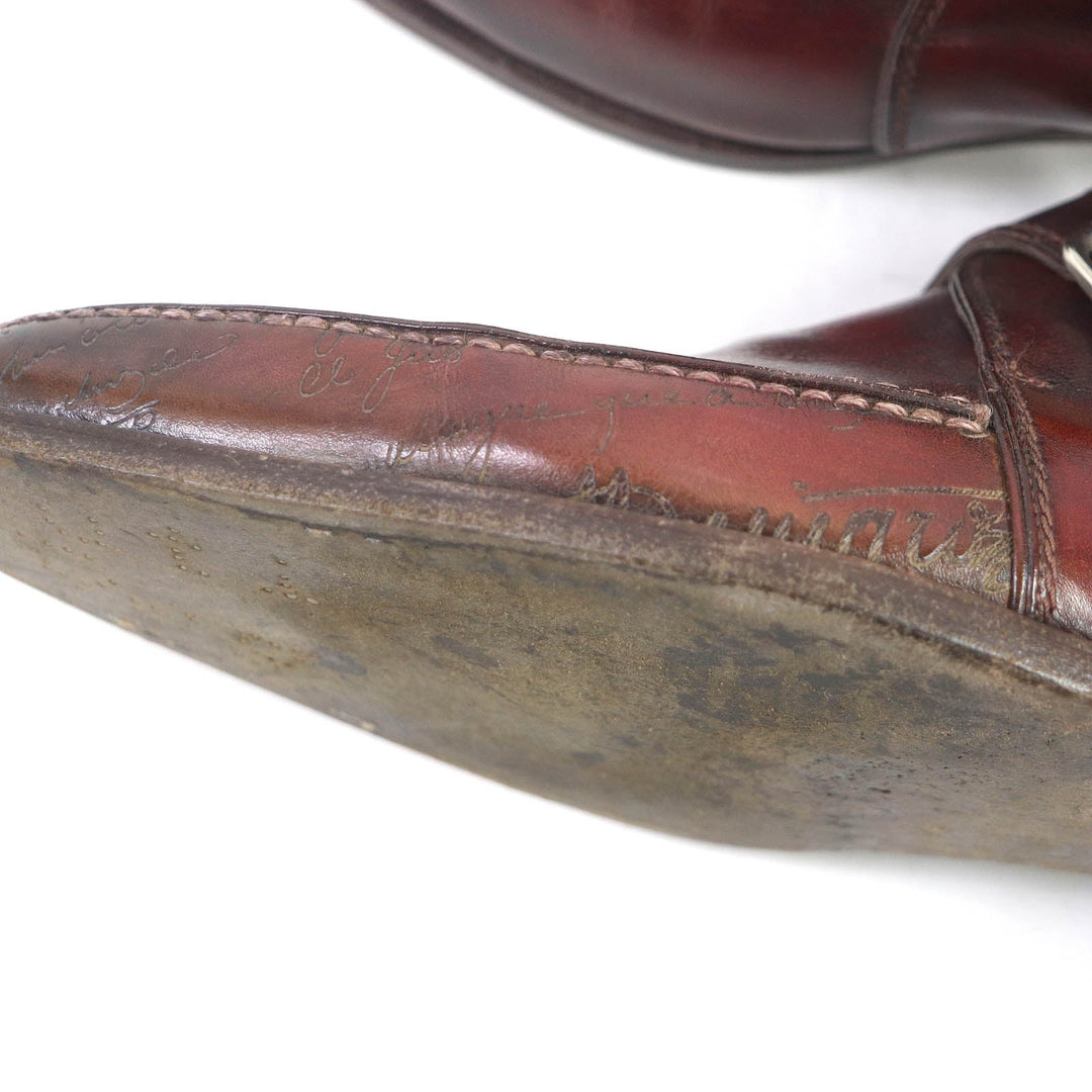 Berluti Leather shoes Main: Leather Bordeaux mens 9 Used Authentic