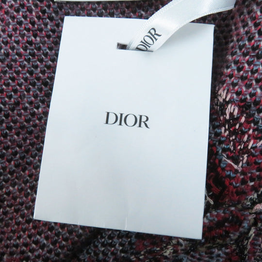 Christian Dior cardigan 244G23AM335 Main: 100% wool, Part: 100% cotton black multi Toile de Joy Cardigan Women S Used Authentic