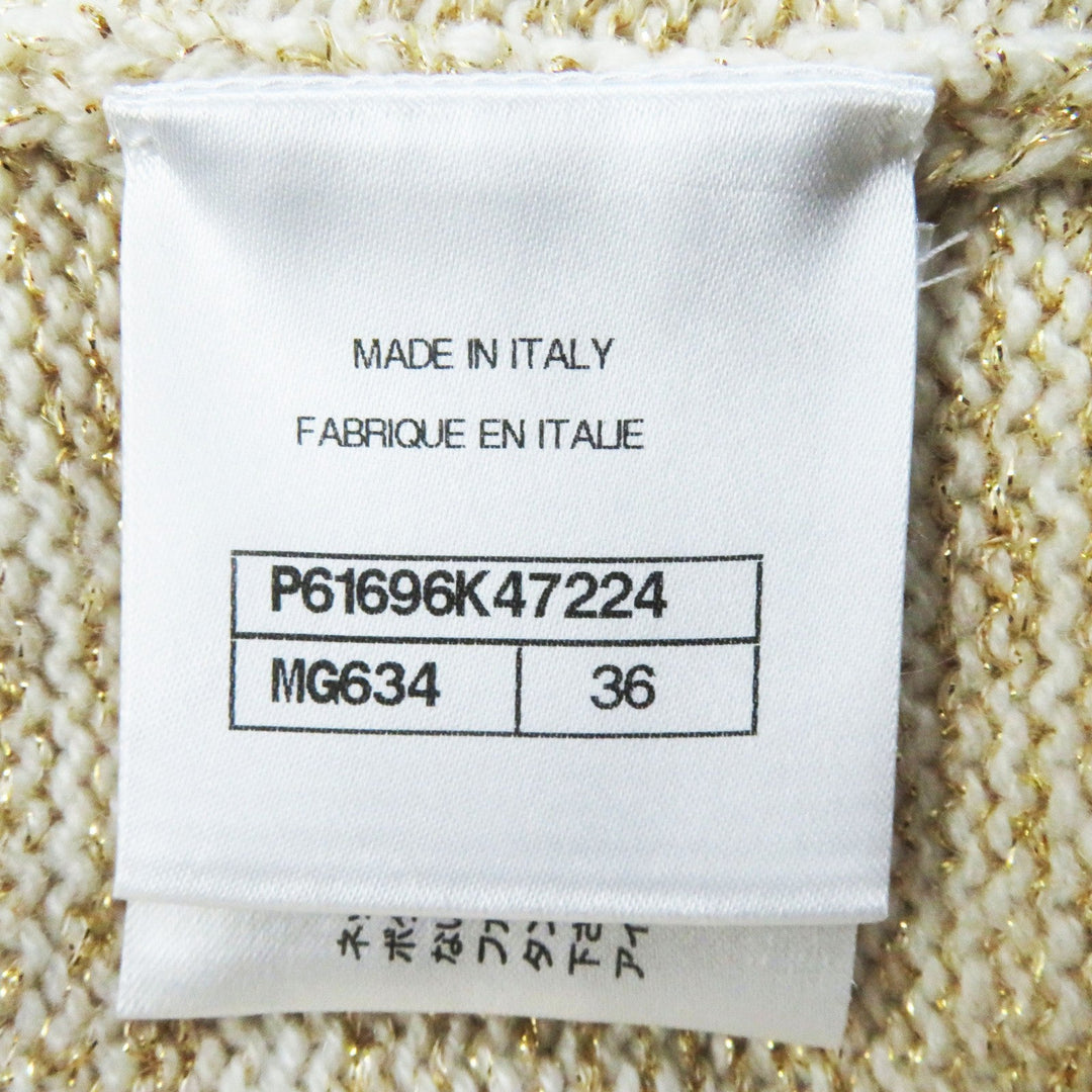 CHANEL knit 19A P61696 Main: 67% cashmere, Main: 17% polyester, Main: 6% silk, Main: 5% mohair, Main: 3% polyamide Multi Women 36 Used Authentic