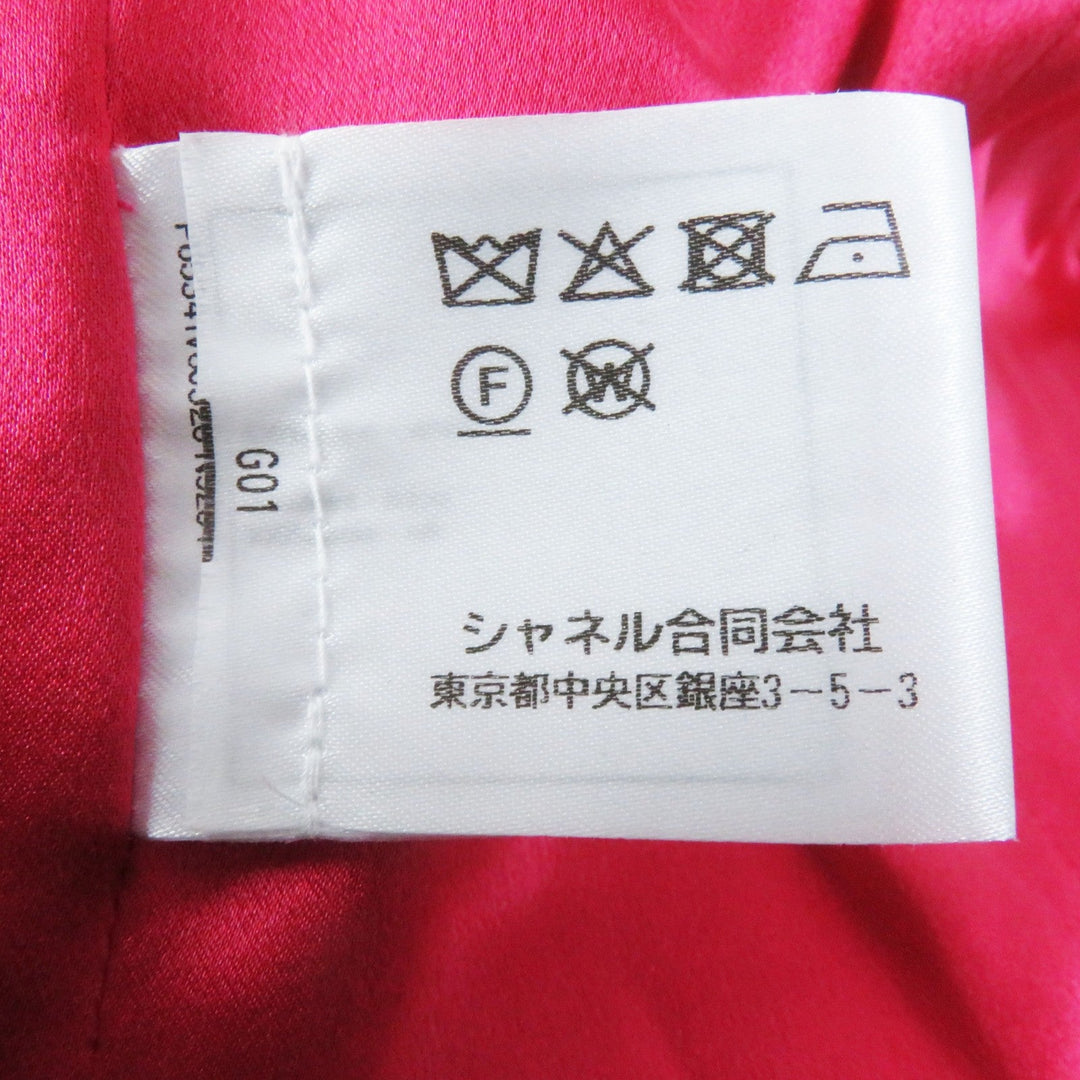 CHANEL Jacket 20A P65341 Main: 100% wool, Lining: 100% silk pink Women 34 Used Authentic