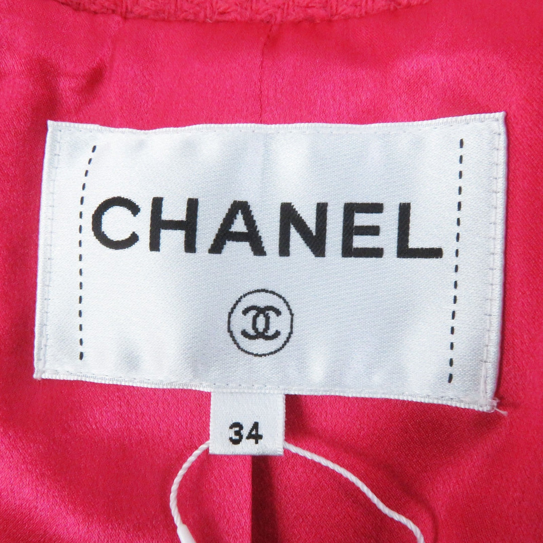 CHANEL Jacket 20A P65341 Main: 100% wool, Lining: 100% silk pink Women 34 Used Authentic