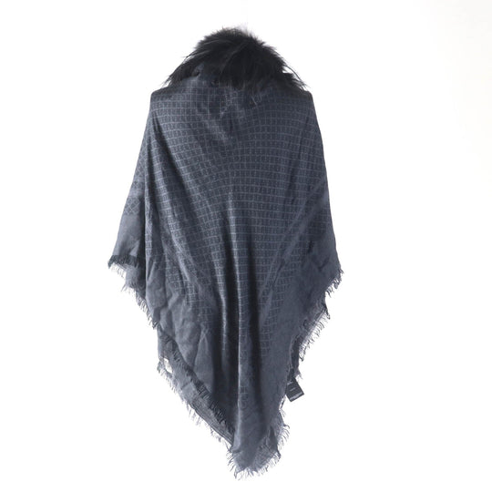 GUCCI Stall 355468 Main: 65% silk, Main: 35% wool, Part: fox black Women Used Authentic