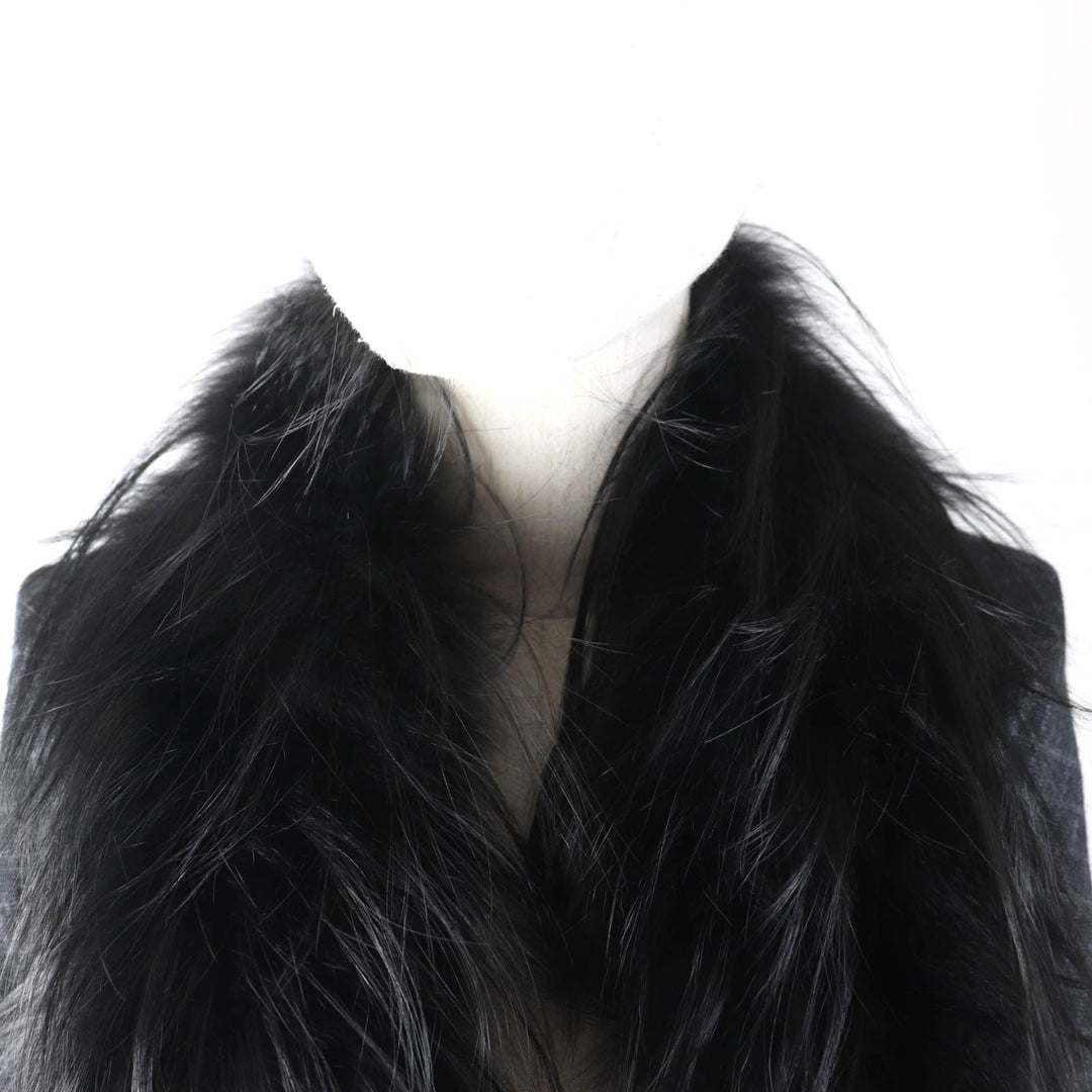 GUCCI Stall 355468 Main: 65% silk, Main: 35% wool, Part: fox black Women Used Authentic