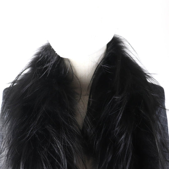GUCCI Stall 355468 Main: 65% silk, Main: 35% wool, Part: fox black Women Used Authentic