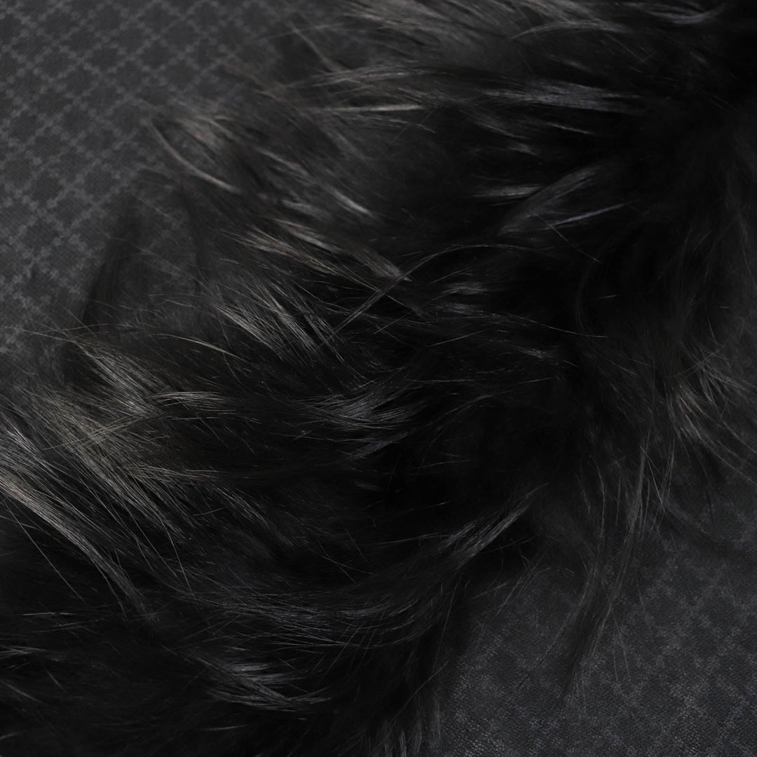 GUCCI Stall 355468 Main: 65% silk, Main: 35% wool, Part: fox black Women Used Authentic