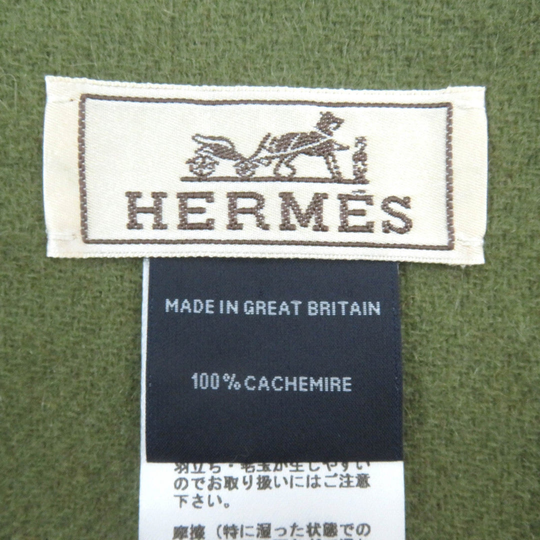 HERMES Scarf Main: 100% cashmere Red type Back to school Women(Unisex) Used Authentic